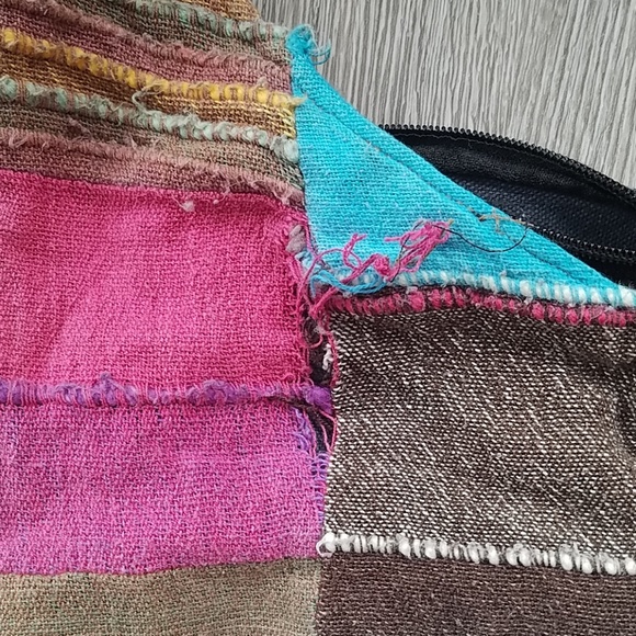 🔴Multicolor patchwork crossbody bucket bag - Picture 7 of 8